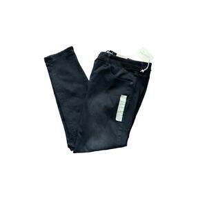Universal Thread Jeans Black Denim‎ Mid-Rise Skinny Womens 18R New